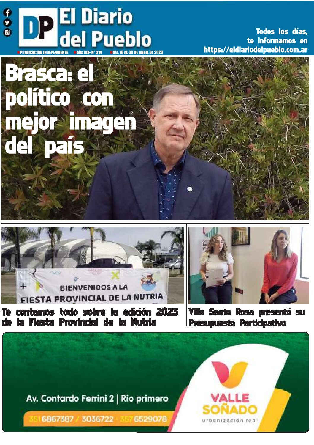 El Diario del Pueblo Nº 314 – 2ª quincena de abril 2023