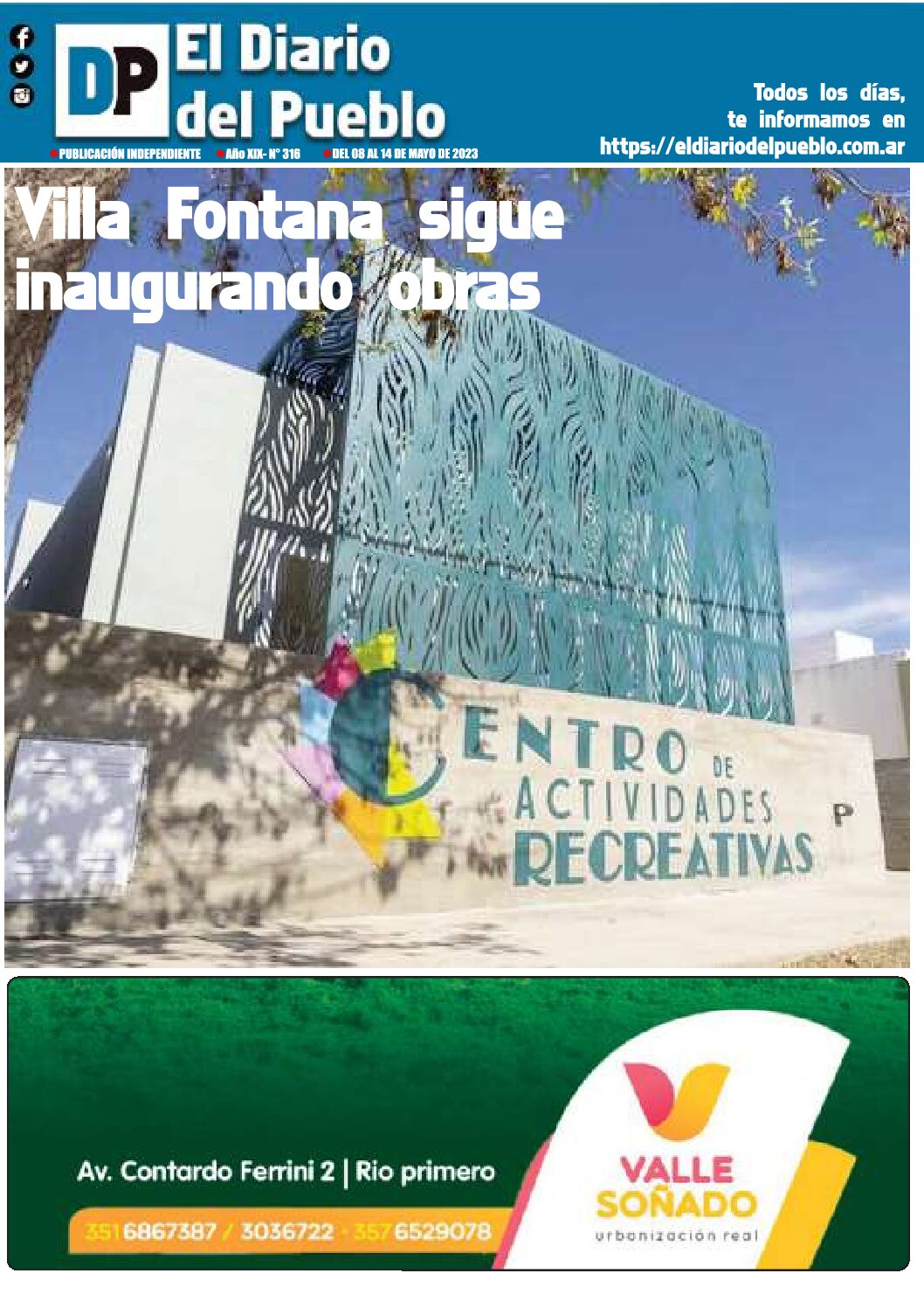 El Diario del Pueblo Nº 316 – 2ª semana de Mayo 2023