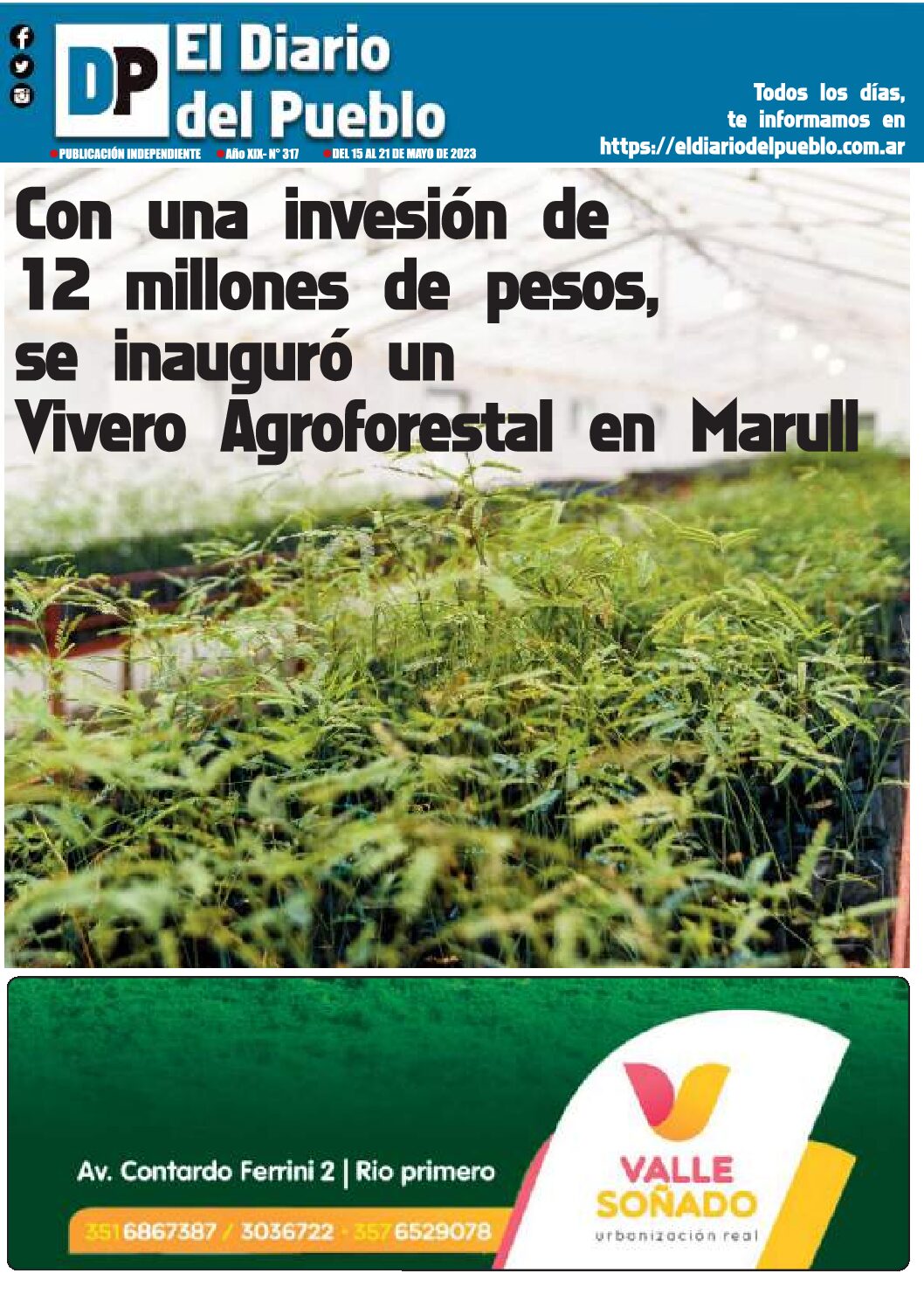 El Diario del Pueblo Nº 317 – 3ª semana de Mayo 2023